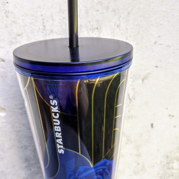 Starbucks Black Studded & Blue Rose Tumblers & Mug - Picture 9 of 11